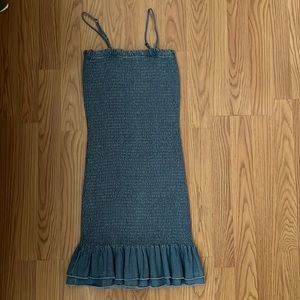 blue tight mini dress